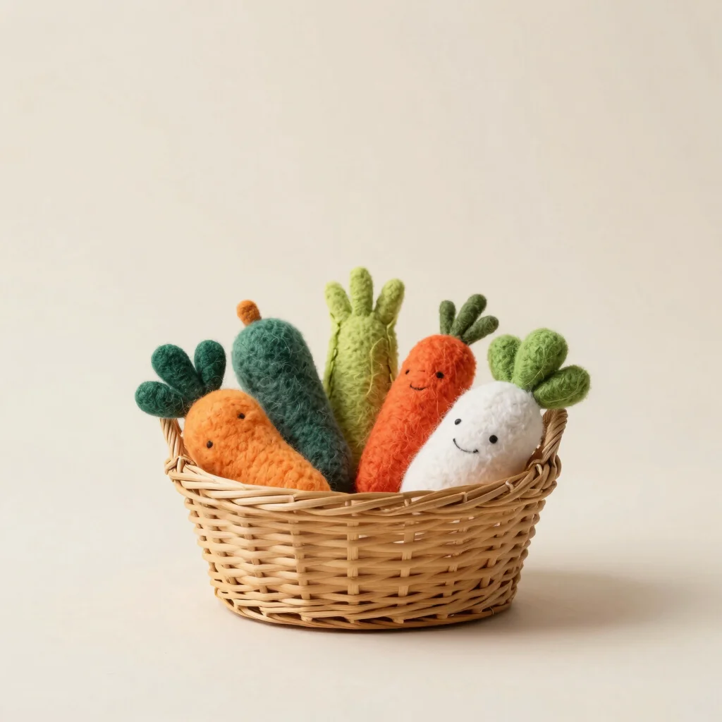 Soft Felt Play Vegetables